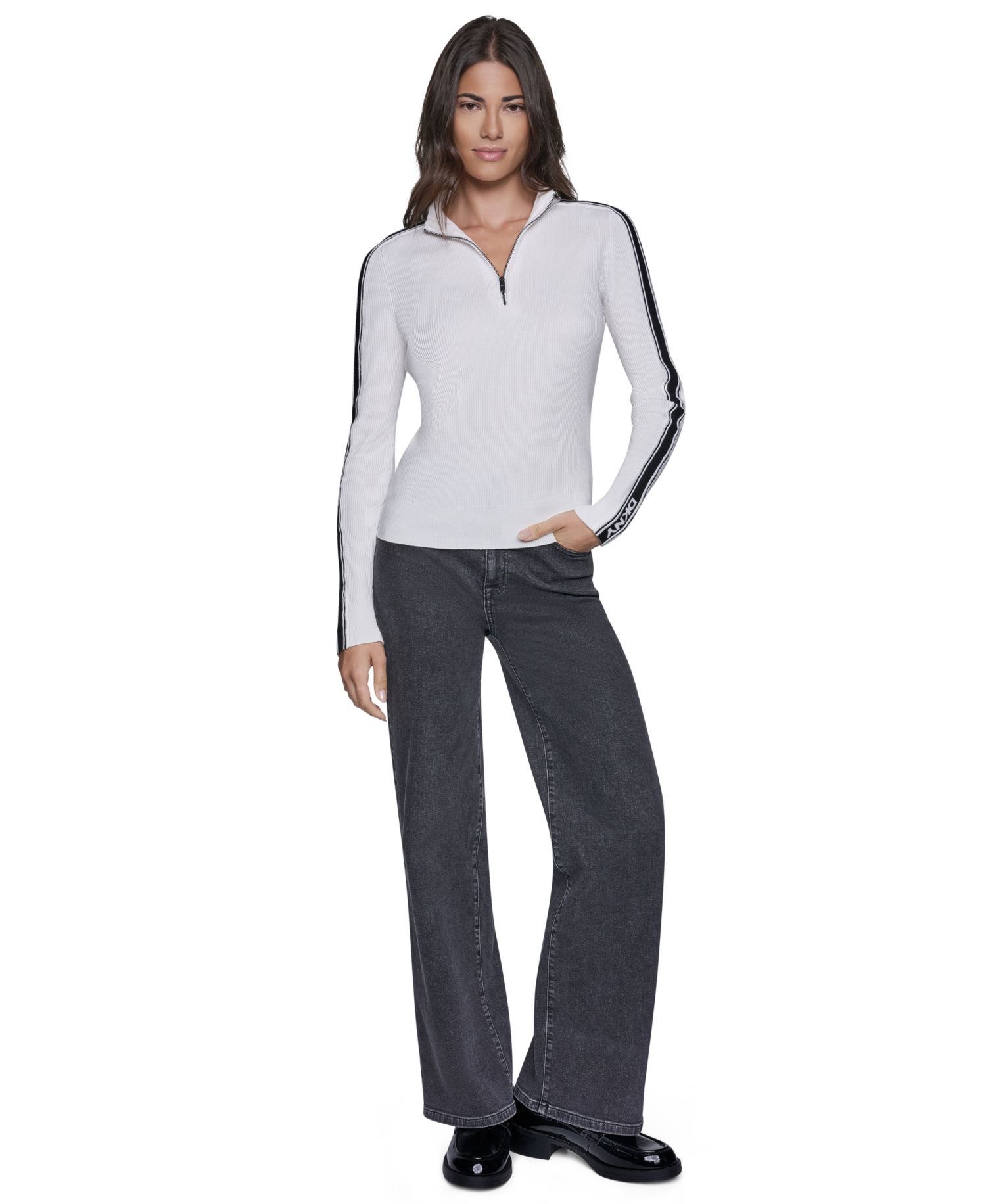 Women's Quarter-Zip Mock Neck Sweater