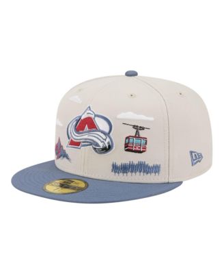 Men's  Tan/Blue Colorado Avalanche Localized City Icon 59FIFTY Fitted Hat
