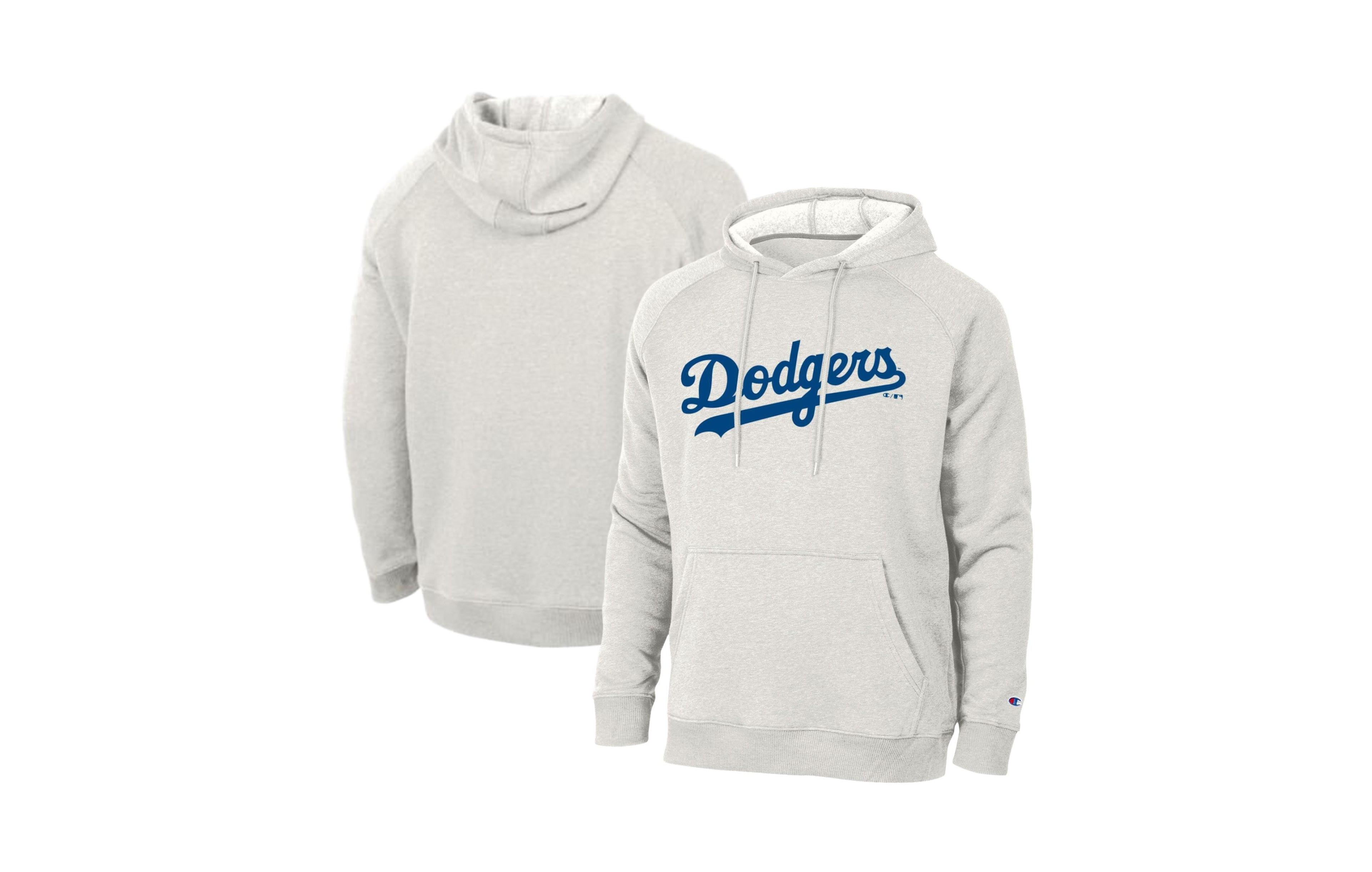 Champion Men's Los Angeles Dodgers Heath Raglan-Sleeve Graphic Hoodie