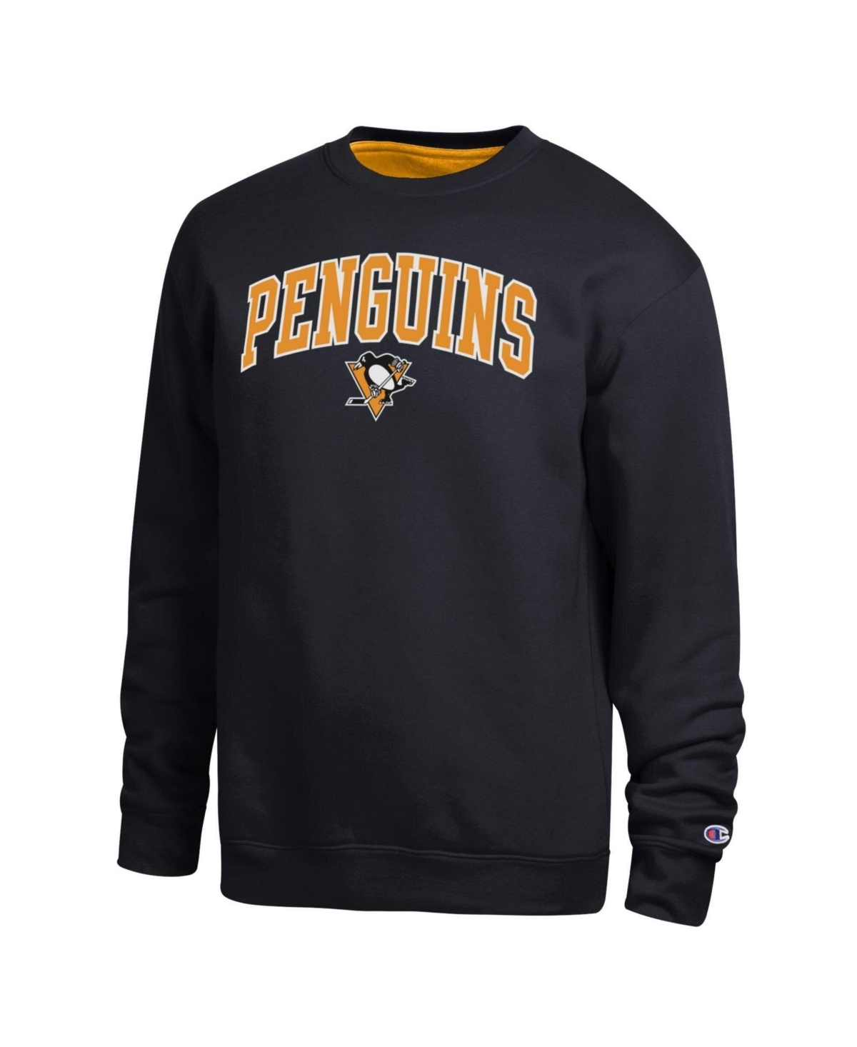 Champion Men's Pittsburgh Penguins Graphic Crewneck Sweatshirt - Black