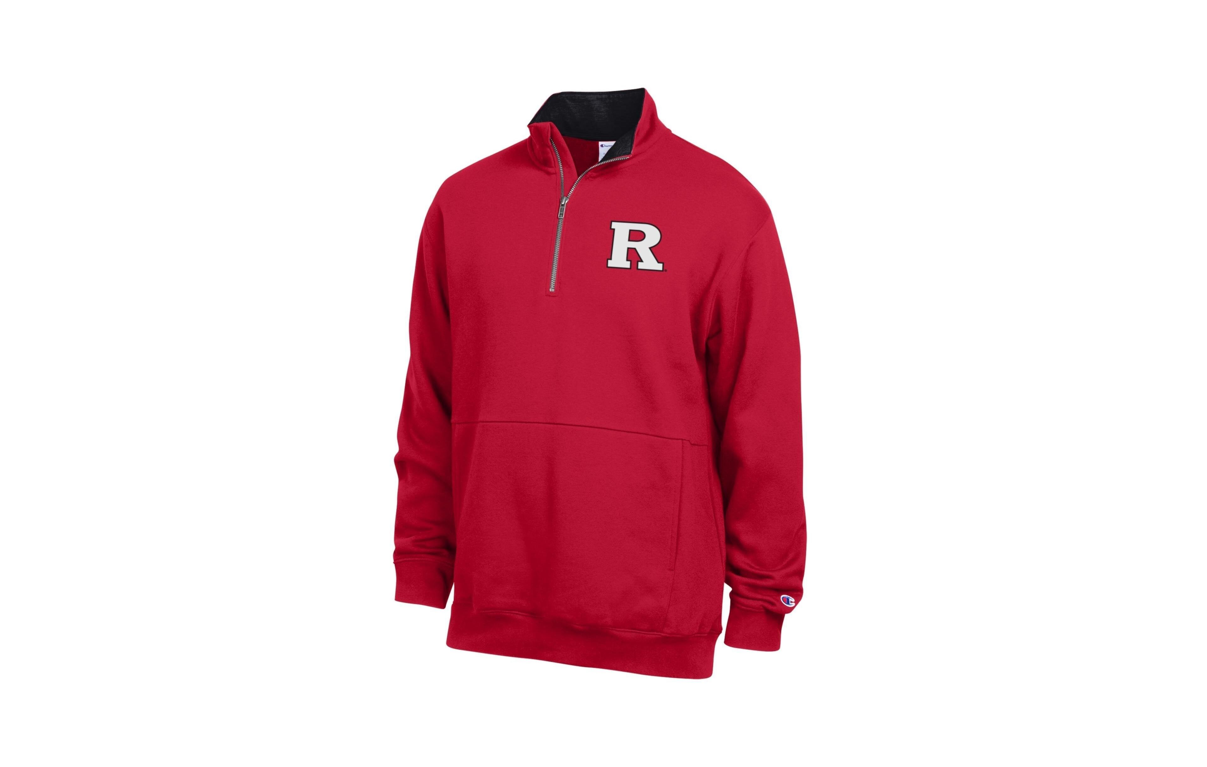 Champion Men's Scar Quarter-Zip Mock-Collar Long-Sleeve Pullover