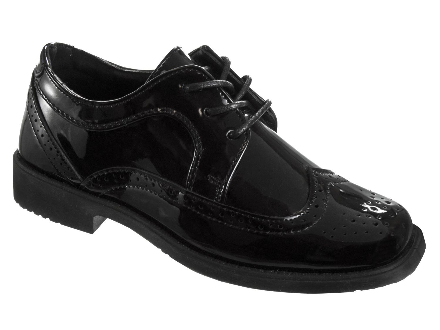 Little Boys 1 -13 Hook and Loop School Durable Comfort Fit Uniform Shoes