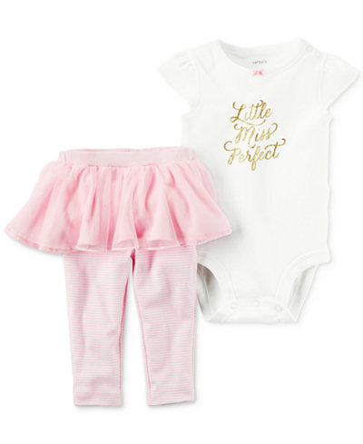 Carter's 2-Pc. Little Miss Perfect Bodysuit & Tutu Leggings Set, Baby Girls (0-24 months)