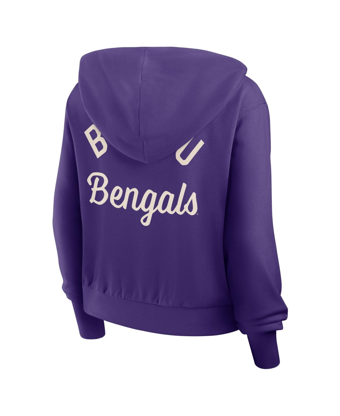 Женское худи Nike Purple LSU Tigers Mantra Cropped Full-Zip — фото 5
