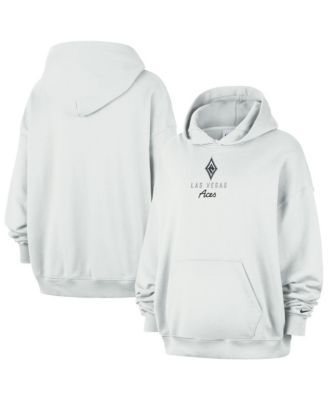 Women's  Cream Las Vegas Aces Studio Fleece Hoodie