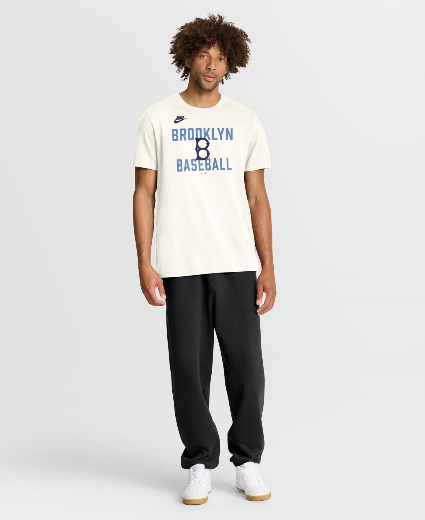 Мужская футболка Nike Cream Brooklyn Dodgers Cooperstown Collection ‘70s Inspired — фото 4