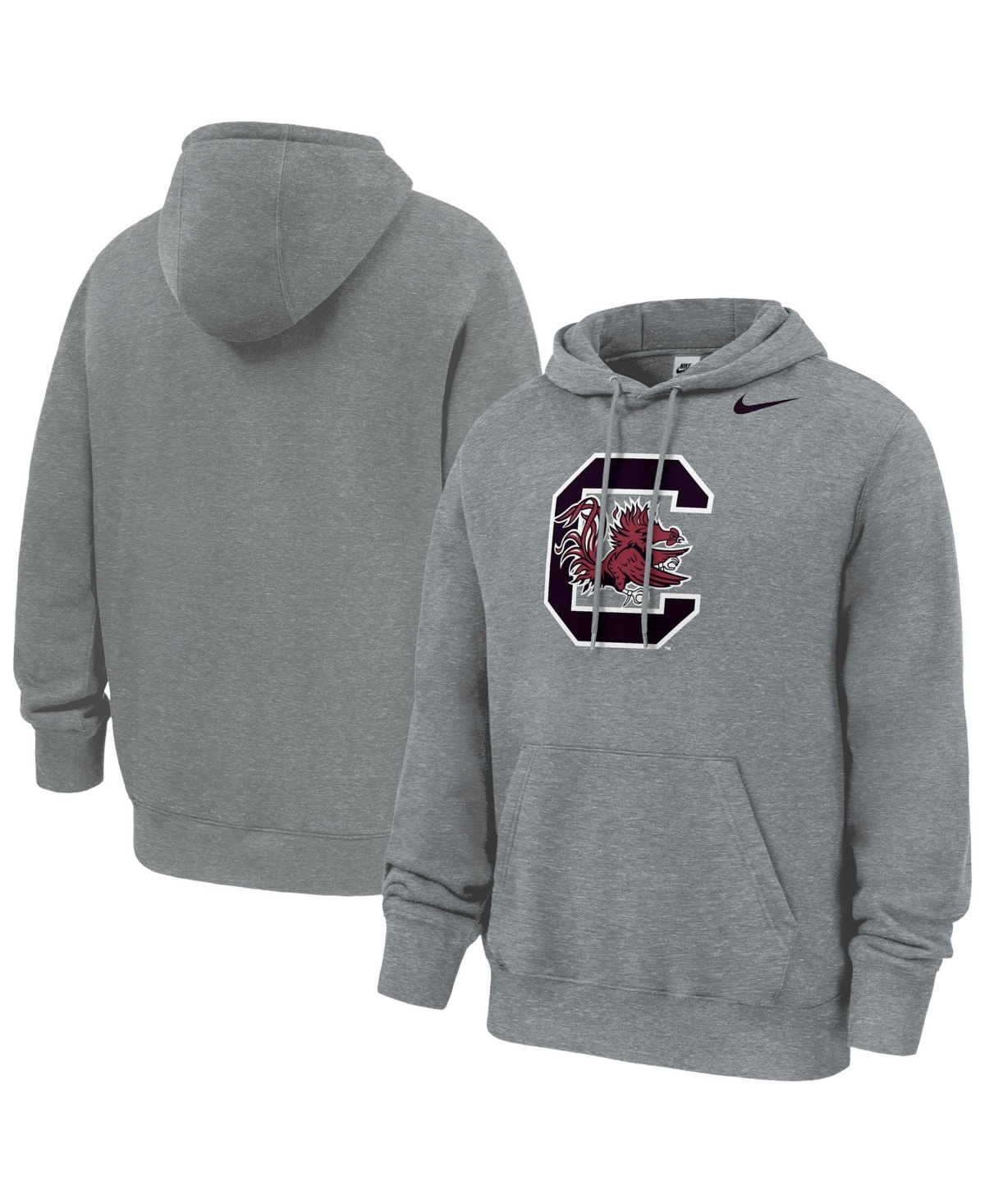 Nike Men's Gray South Carolina Gamecocks Club Fleece Hoodie