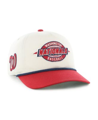Men's '47 Natural/Red Washington Nationals Frame Out Hitch Adjustable Hat
