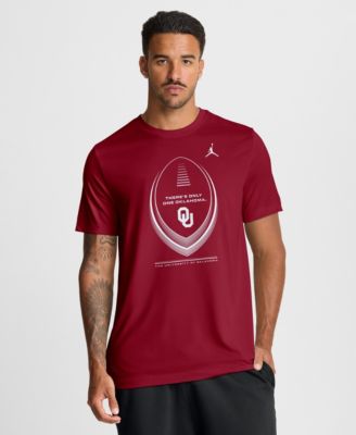 Men's Crimson Oklahoma Sooners Primetime Legend Football Icon Dri-FIT T-Shirt