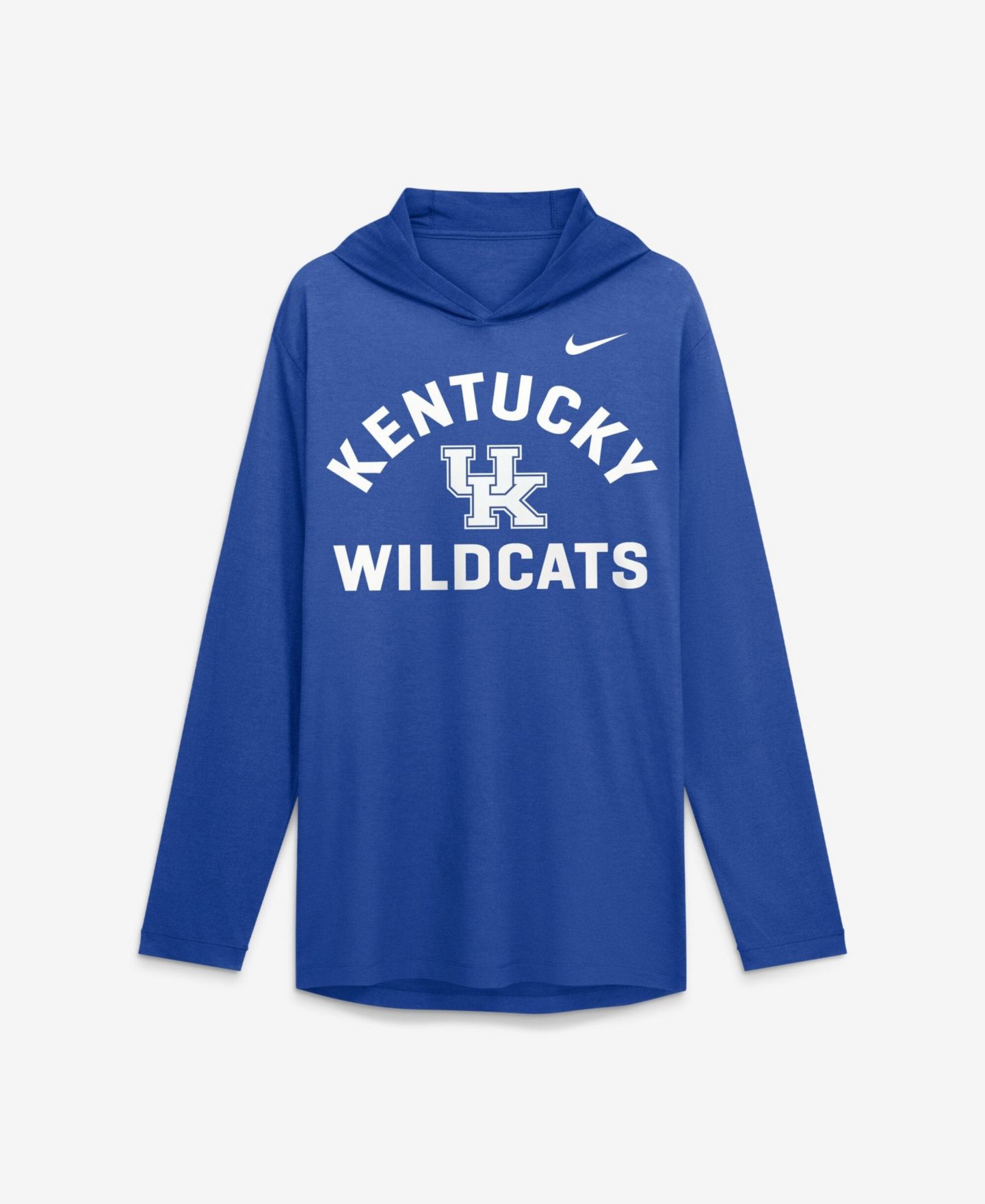 Мужская футболка Nike Royal Kentucky Wildcats Primetime Arch Tri-Blend Dri-FIT Long Sleeve Hooded — фото 4
