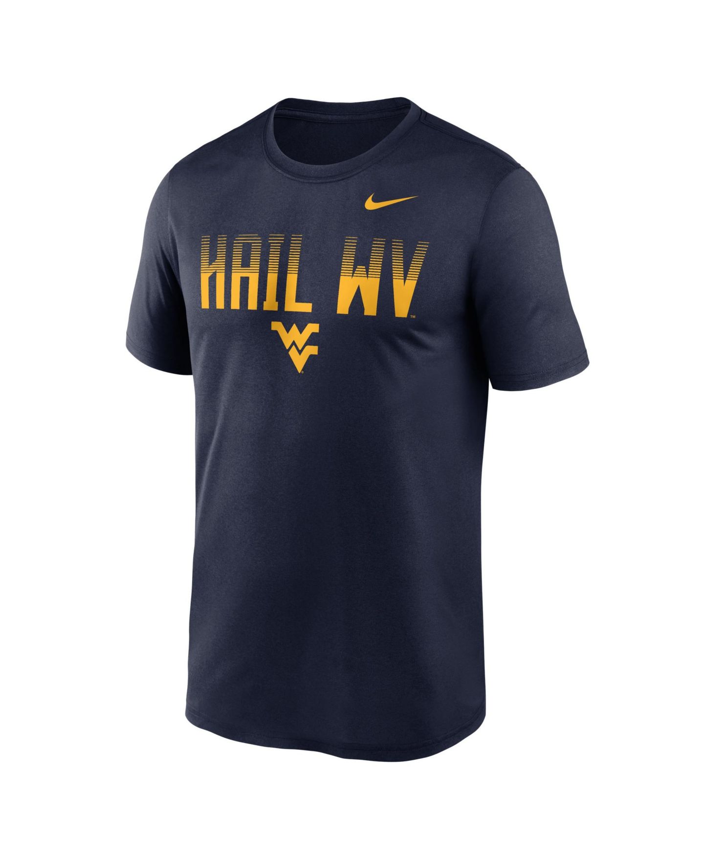 Мужская футболка Nike Navy West Virginia Mountaineers Primetime Legend Kinetic Mantra Dri-FIT — фото 2