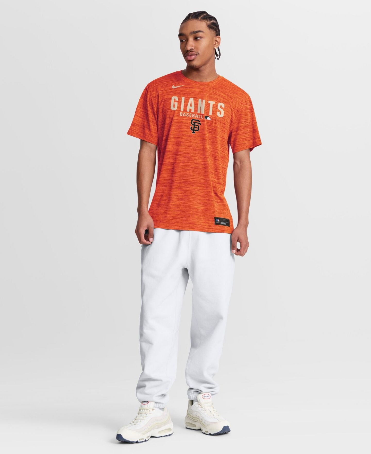 Мужская футболка Nike Orange San Francisco Giants Authentic Collection Velocity Dri-FIT — фото 3
