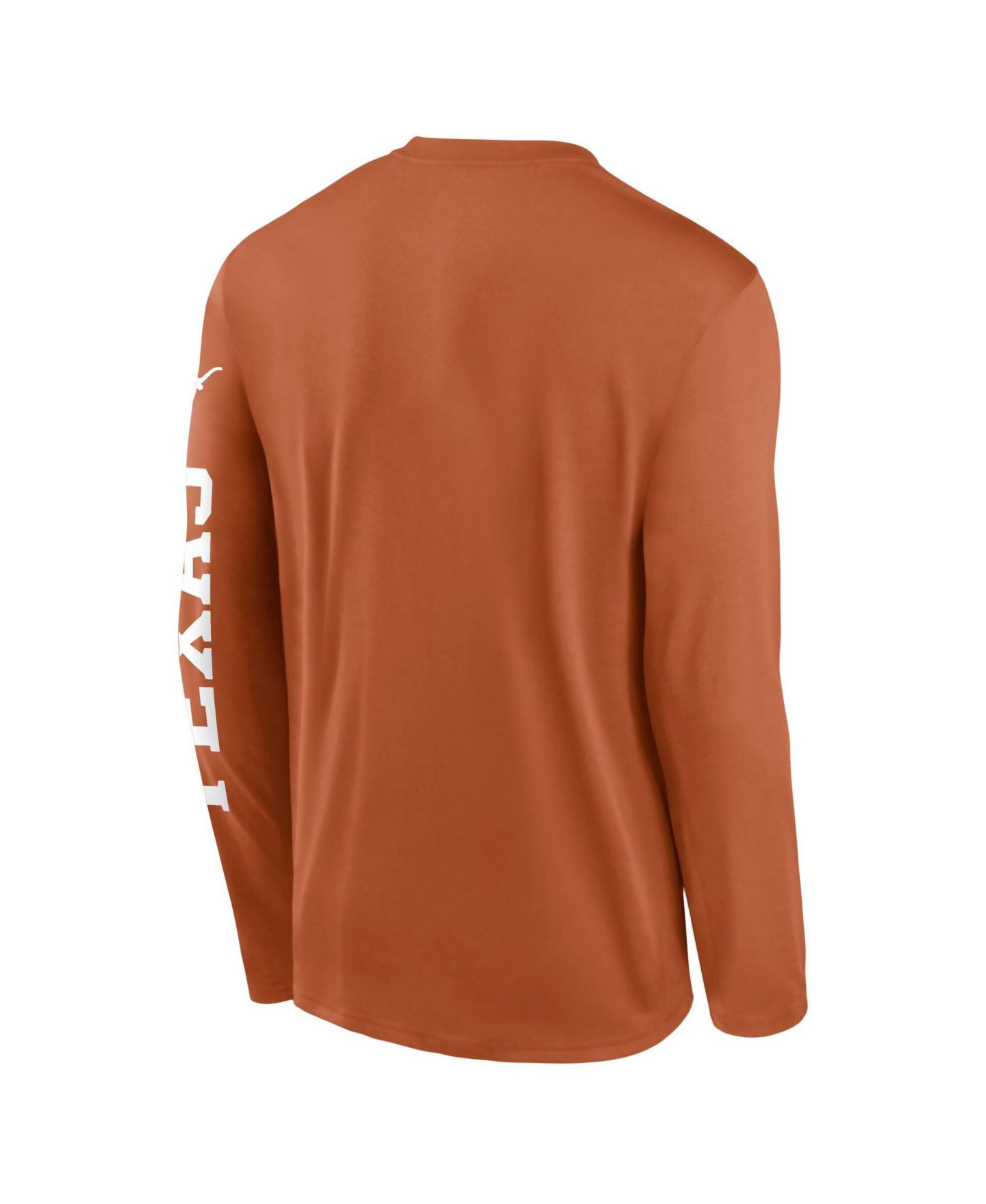 Мужская футболка Nike Texas Orange Texas Longhorns Primetime Logo Sleeve Legend Dri-FIT Long Sleeve — фото 4