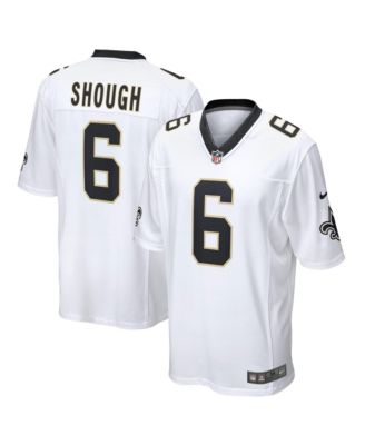 Men's Tyler Shough White New Orleans Saints Game Player Jersey