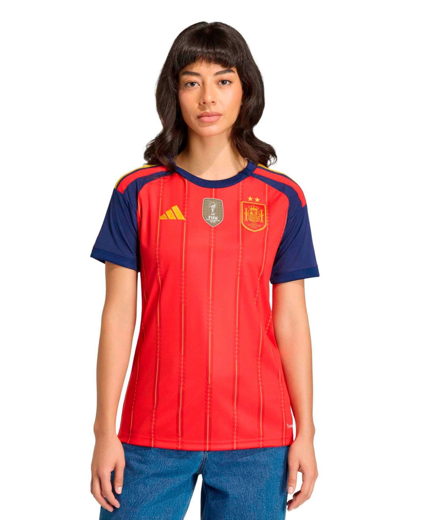 Женский топ adidas Red Spain National Team 2026 FIFA World Cup Champions Replica Jersey — фото 2