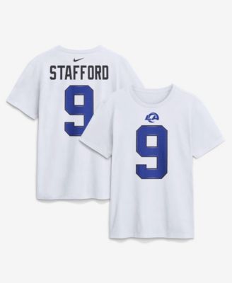 Men's Matthew Stafford Los Angeles Rams Fearsome White Name & Number T-Shirt