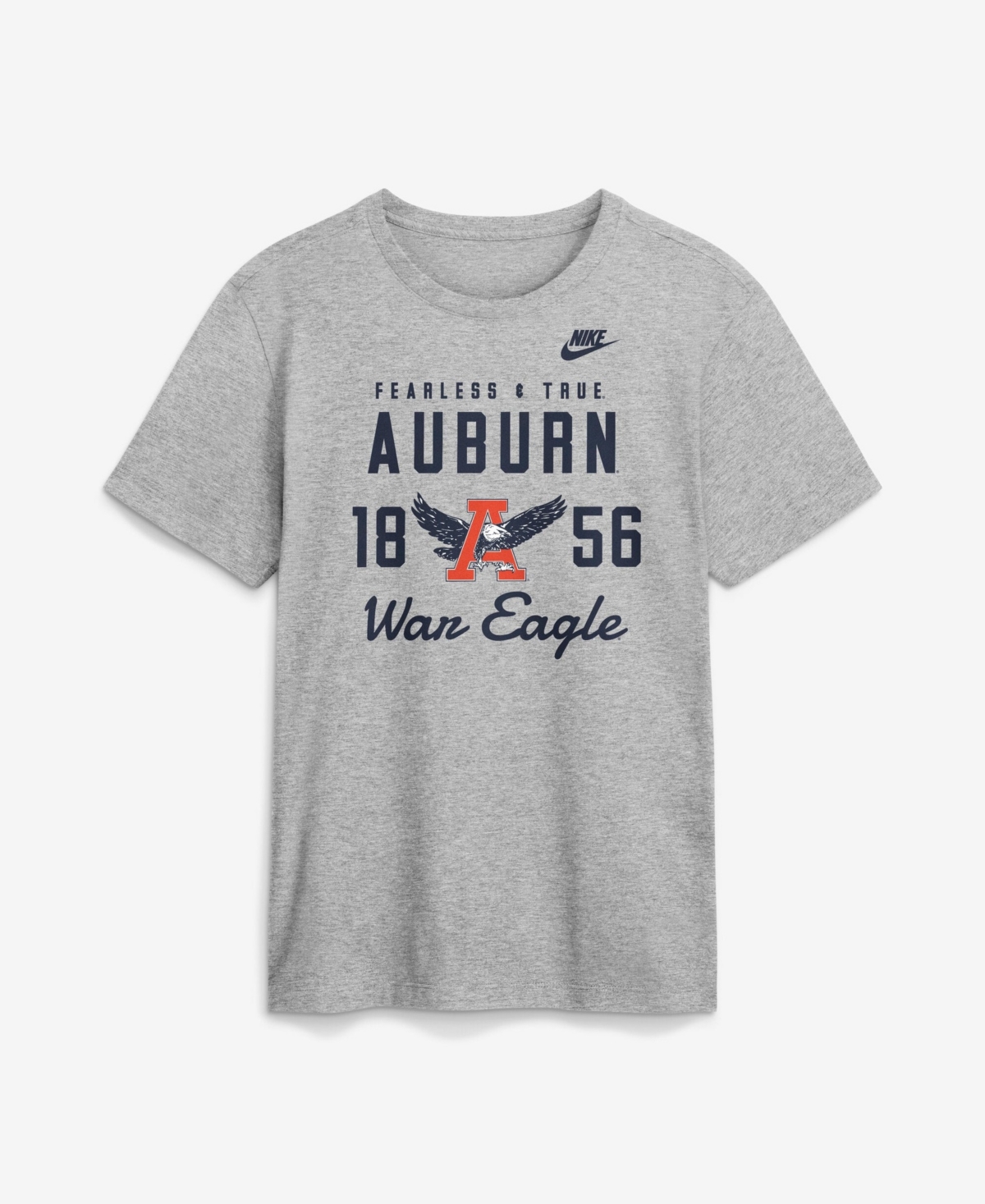 Nike Men's Gray Auburn Tigers Legacy Stacked Established T-Shirt