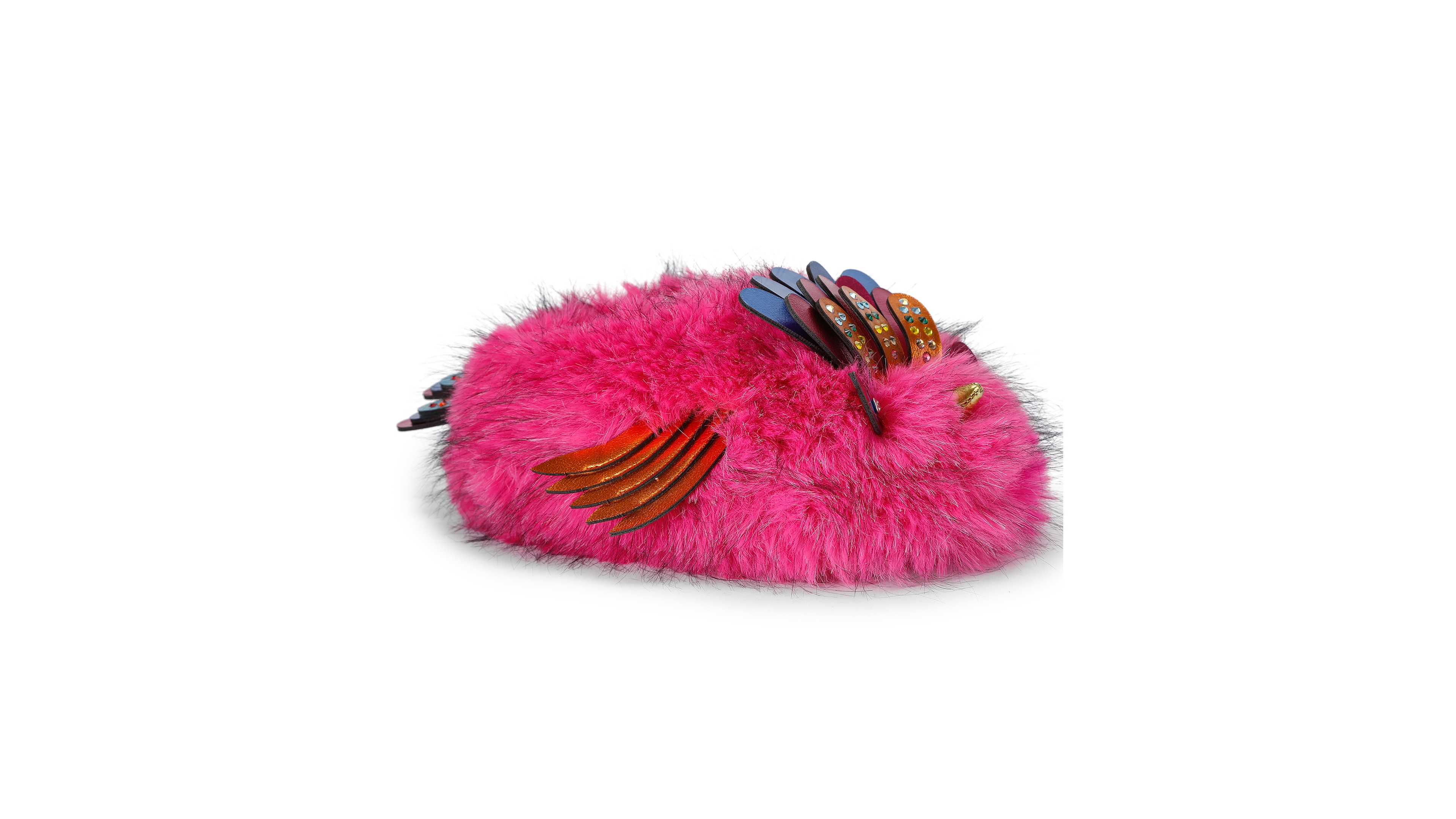 Kurt Geiger London Women's Eagle Fluff Slip-On Slippers
