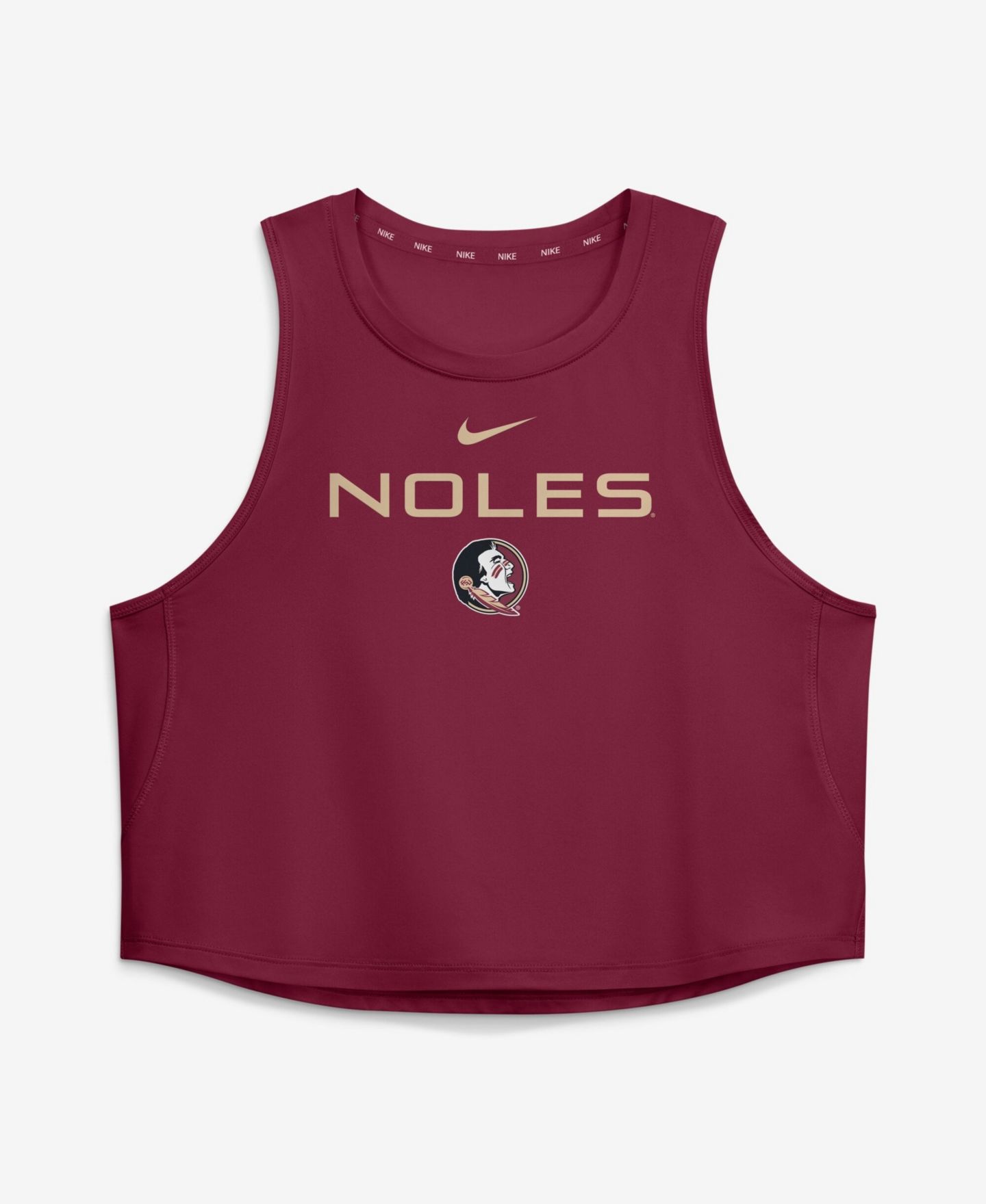 Женский топ Nike Garnet Florida State Seminoles One Dri-FIT Cropped — фото 1