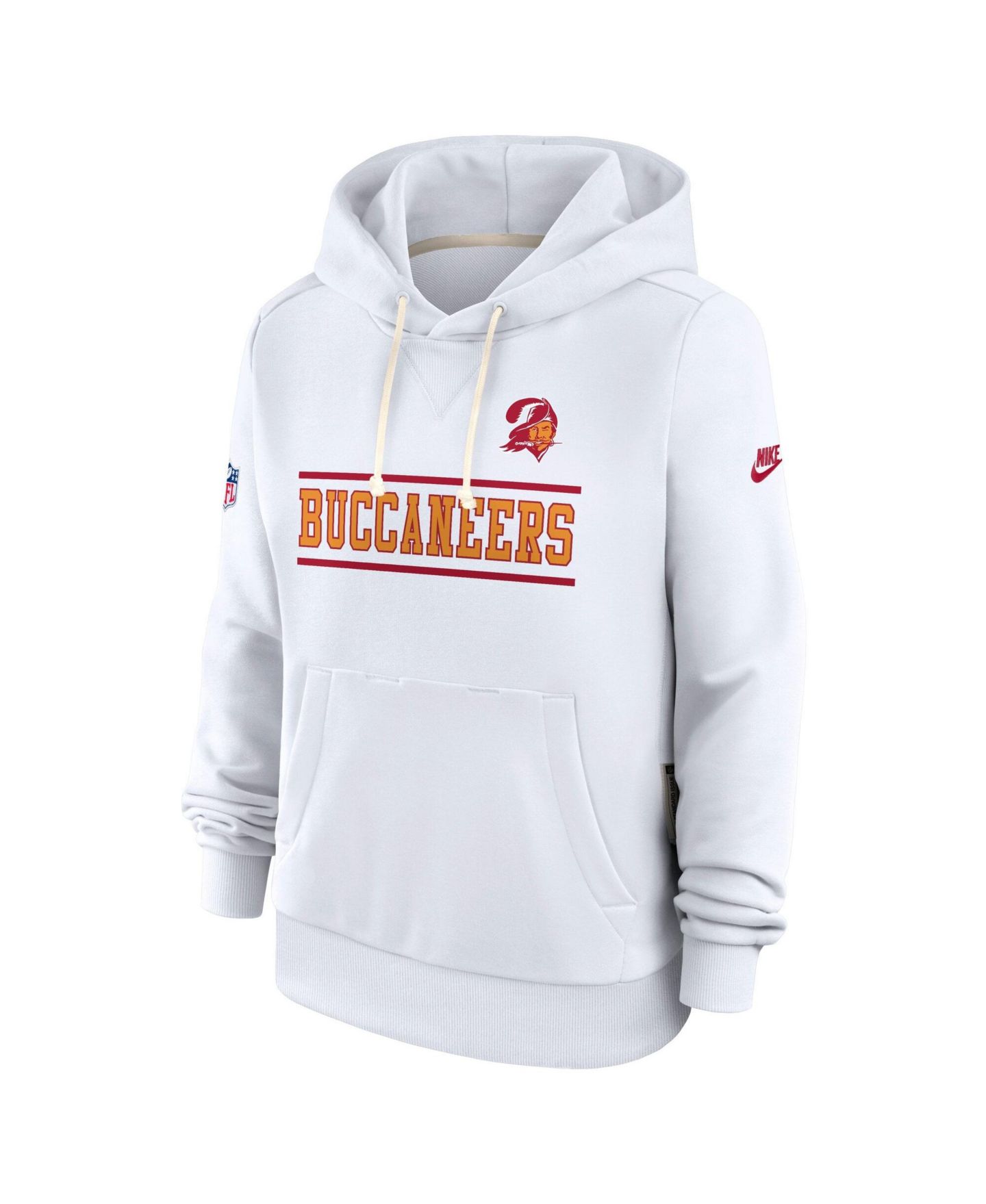 Женское худи Nike White Tampa Bay Buccaneers Sideline Standard Issue Alternate Dri-FIT — фото 4