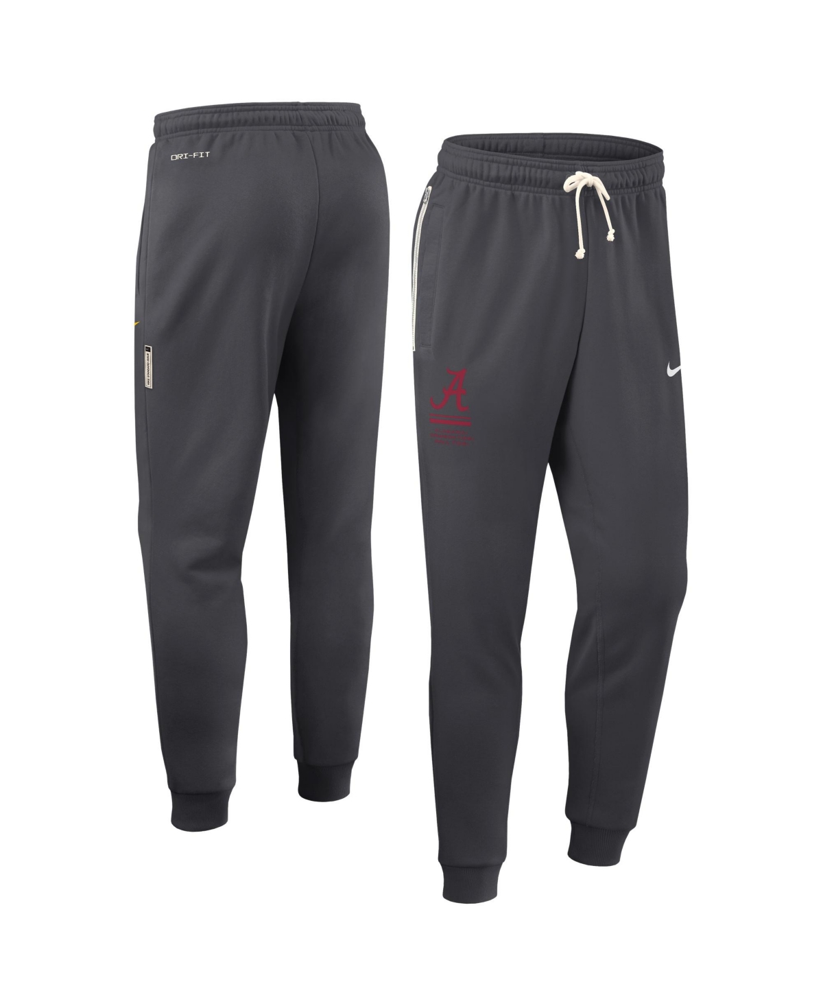 Nike Men's Anthracite Alabama Crimson Tide 2026 Sideline Standard Issue Dri-fit Taper Pants