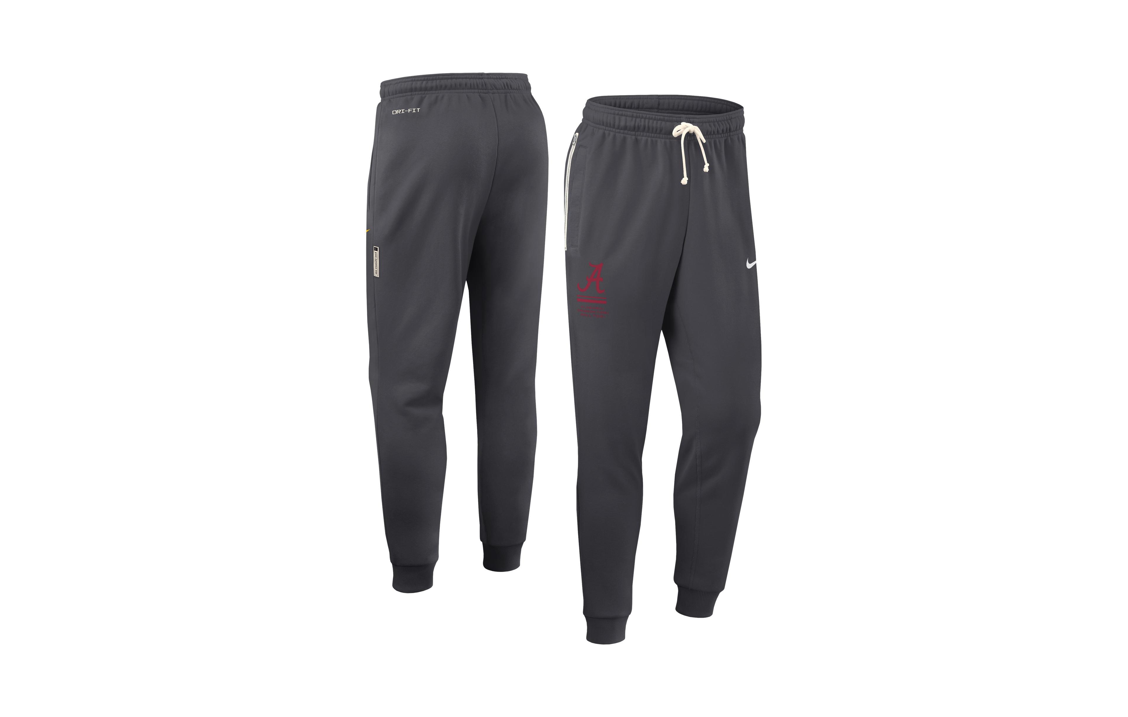 Nike Men's Anthracite Alabama Crimson Tide 2026 Sideline Standard Issue Dri-fit Taper Pants