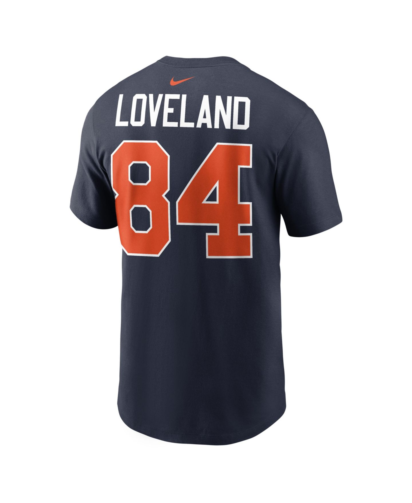 Мужская футболка Nike Colston Loveland Navy Chicago Bears 2026 Rivalries Collection Player Name & Number — фото 5