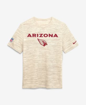 Men's  Natural Arizona Cardinals Rivalries Collection Sideline Velocity T-Shirt