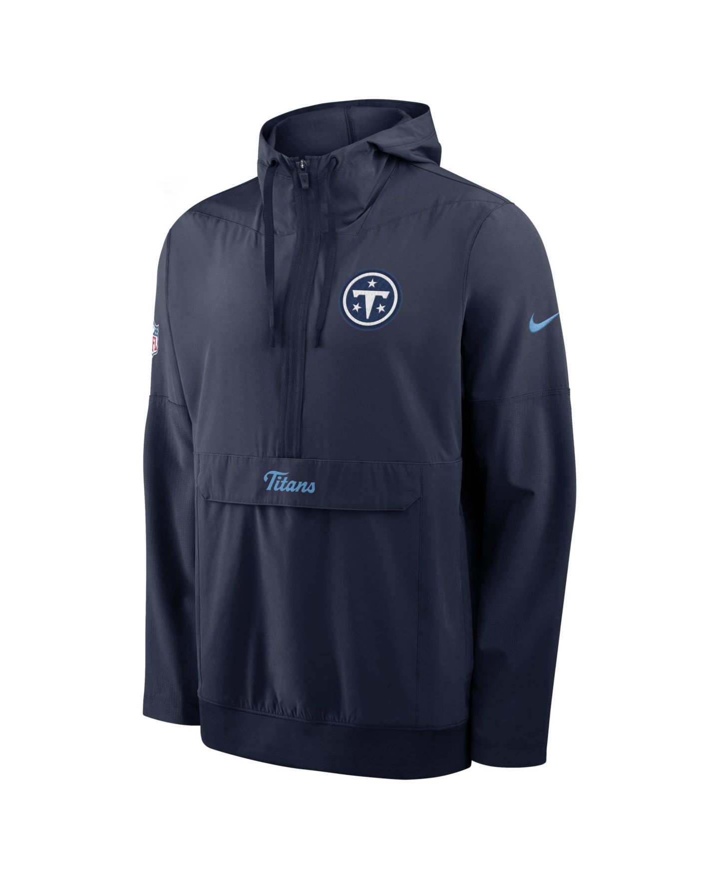 Мужская куртка Nike Navy Tennessee Titans 2026 Rivalries Collection Sideline Anorak Half-Zip — фото 4