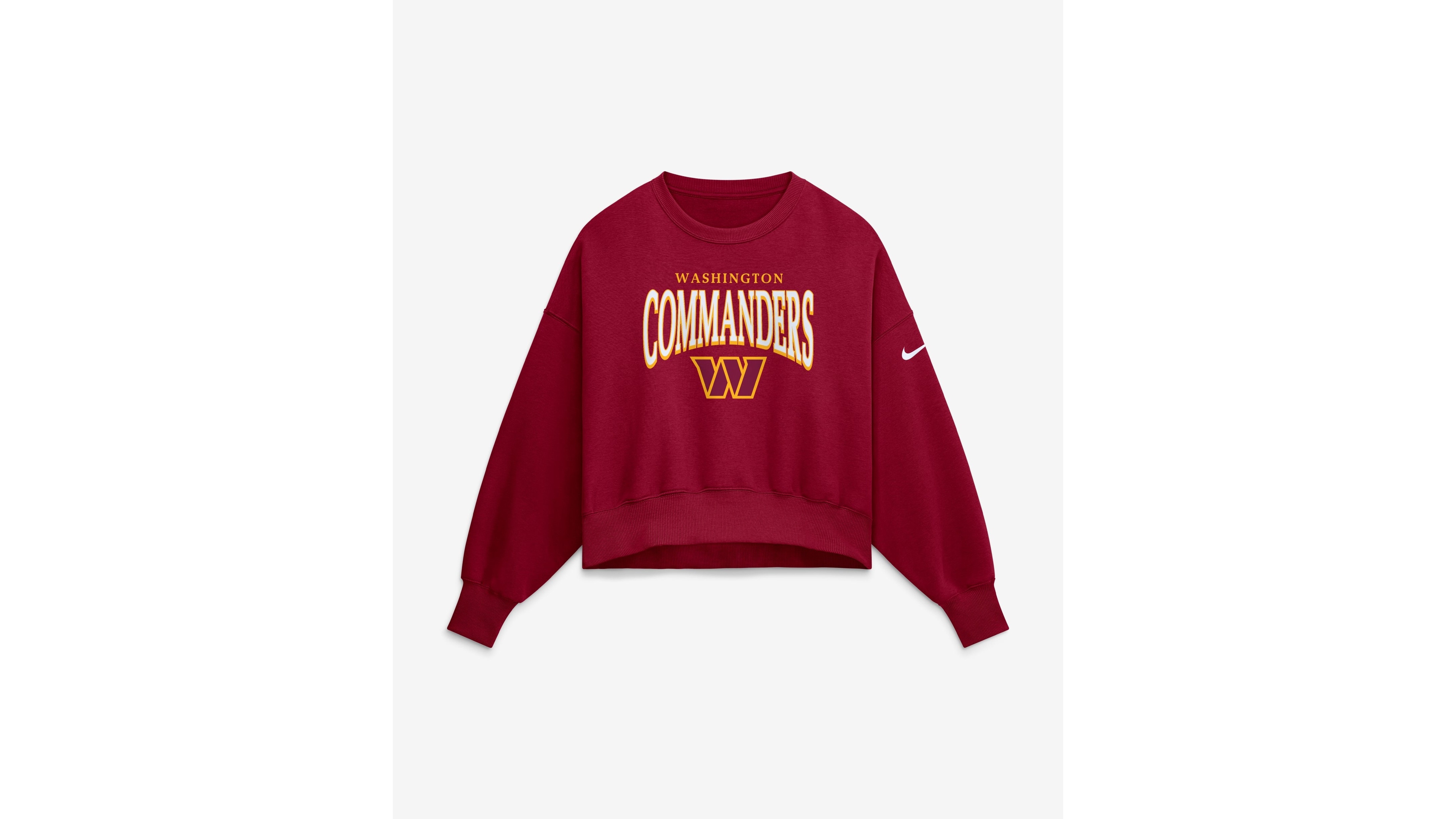 Nike Women's Burgundy Washington Commanders Oversized Phoenix Fleece Sweatshirt
