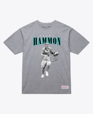 Men's and Women's Becky Hammon Heather Gray San Antonio Stars Player Boyfriend T-Shirt - Court Origins