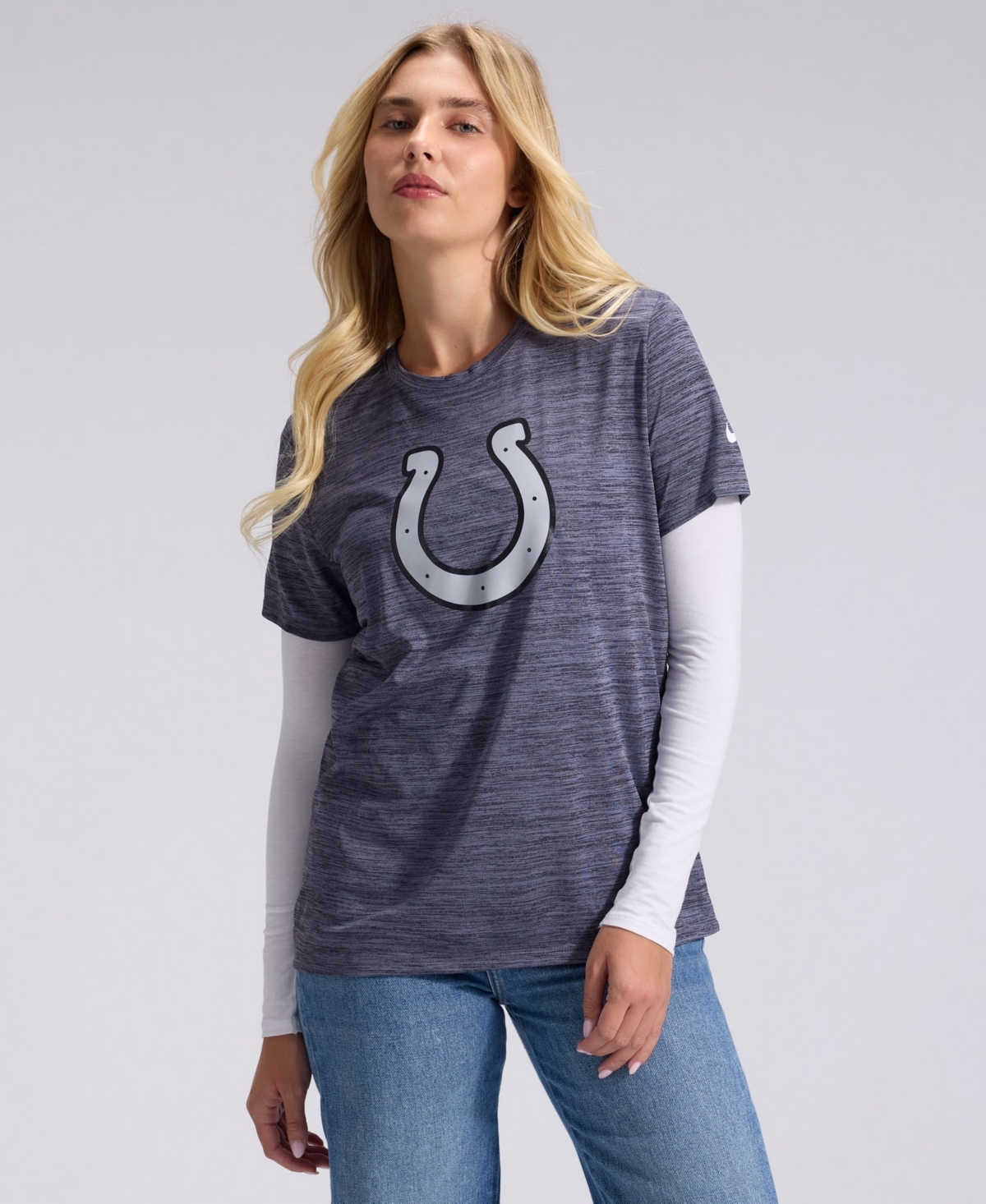 Nike Women's Anthracite Indianapolis Colts 2026 Rivalries Collection Sideline Velocity Dri-fit T-Shirt