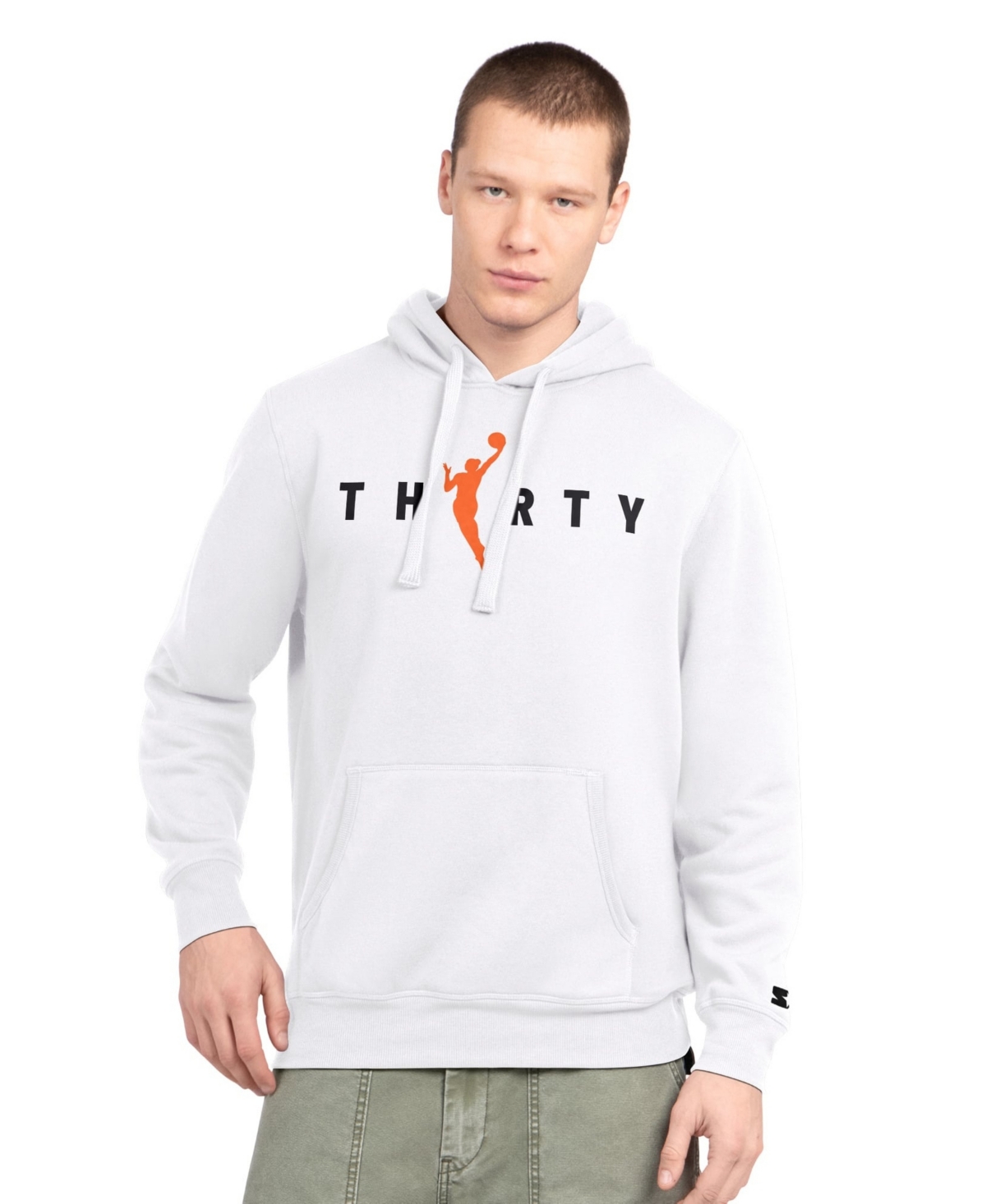 Starter Men's White Wnba 30th Anniversary Pitcher Pullover Hoodie - White