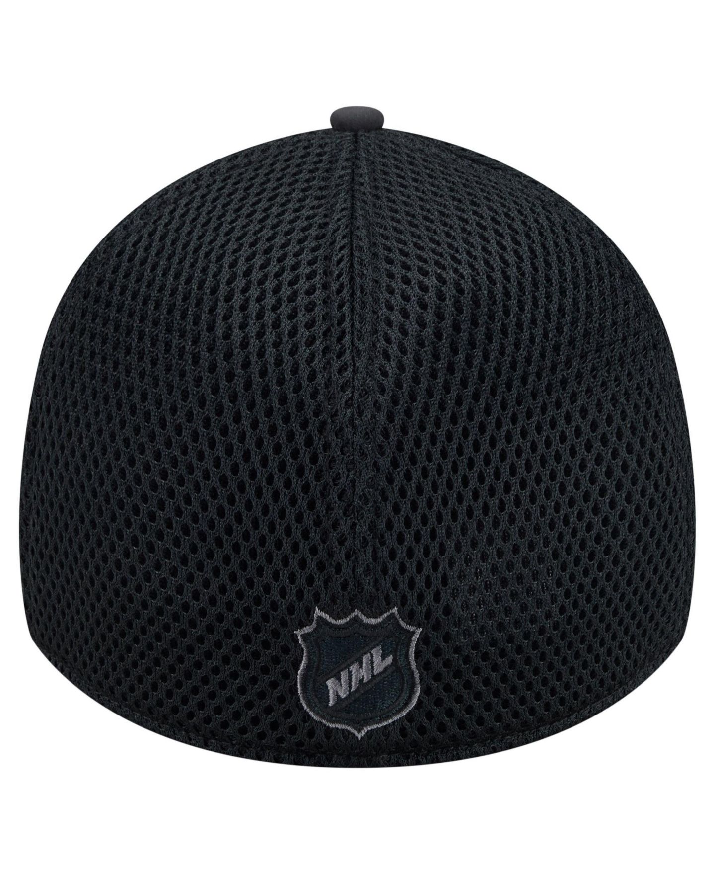 Мужской головной убор New Era Black Washington Capitals Blackout 39THIRTY Stretch Hat — фото 4
