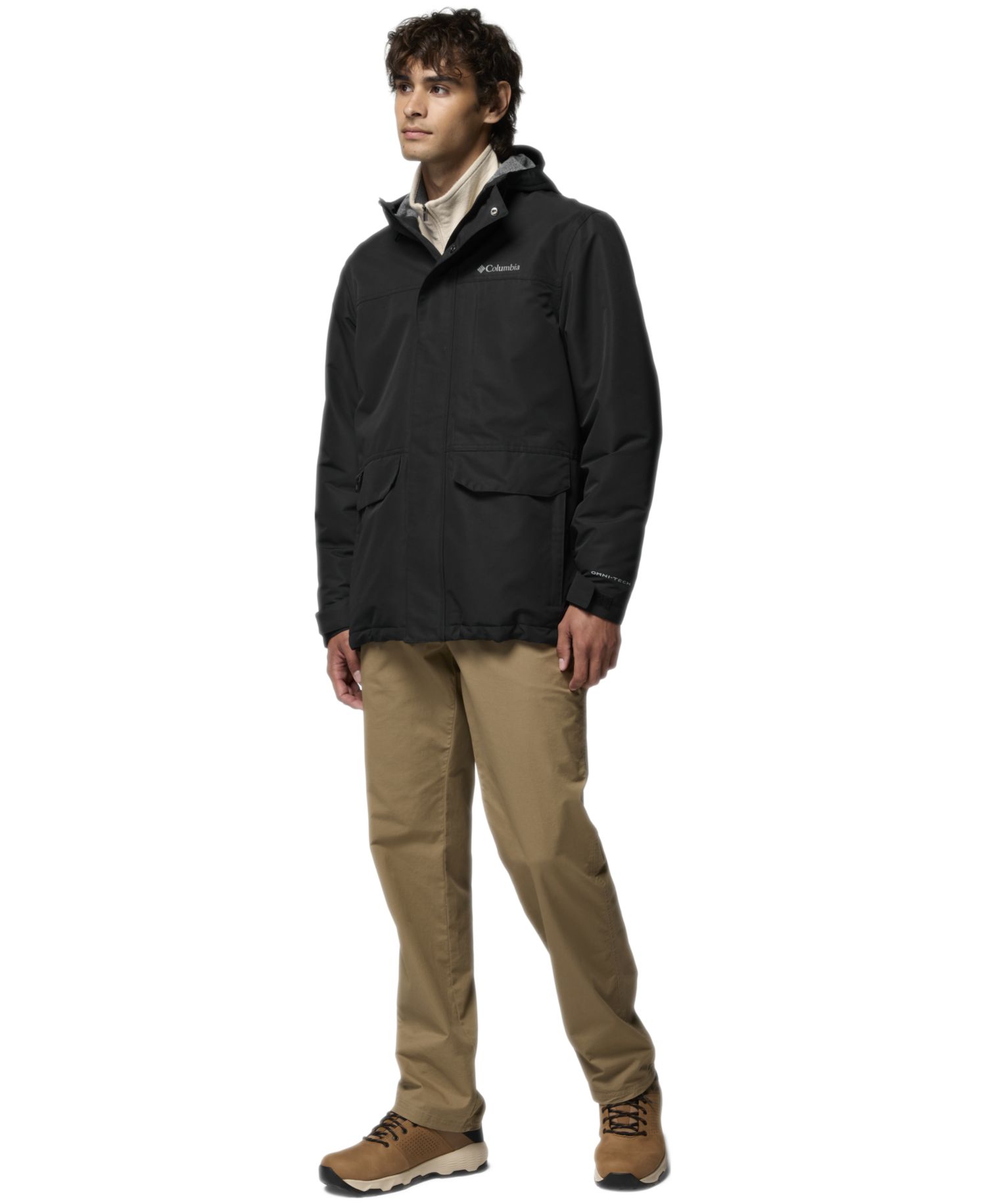 Men's Landroamer Fleece-Lined Waterproof Hooded Jacket