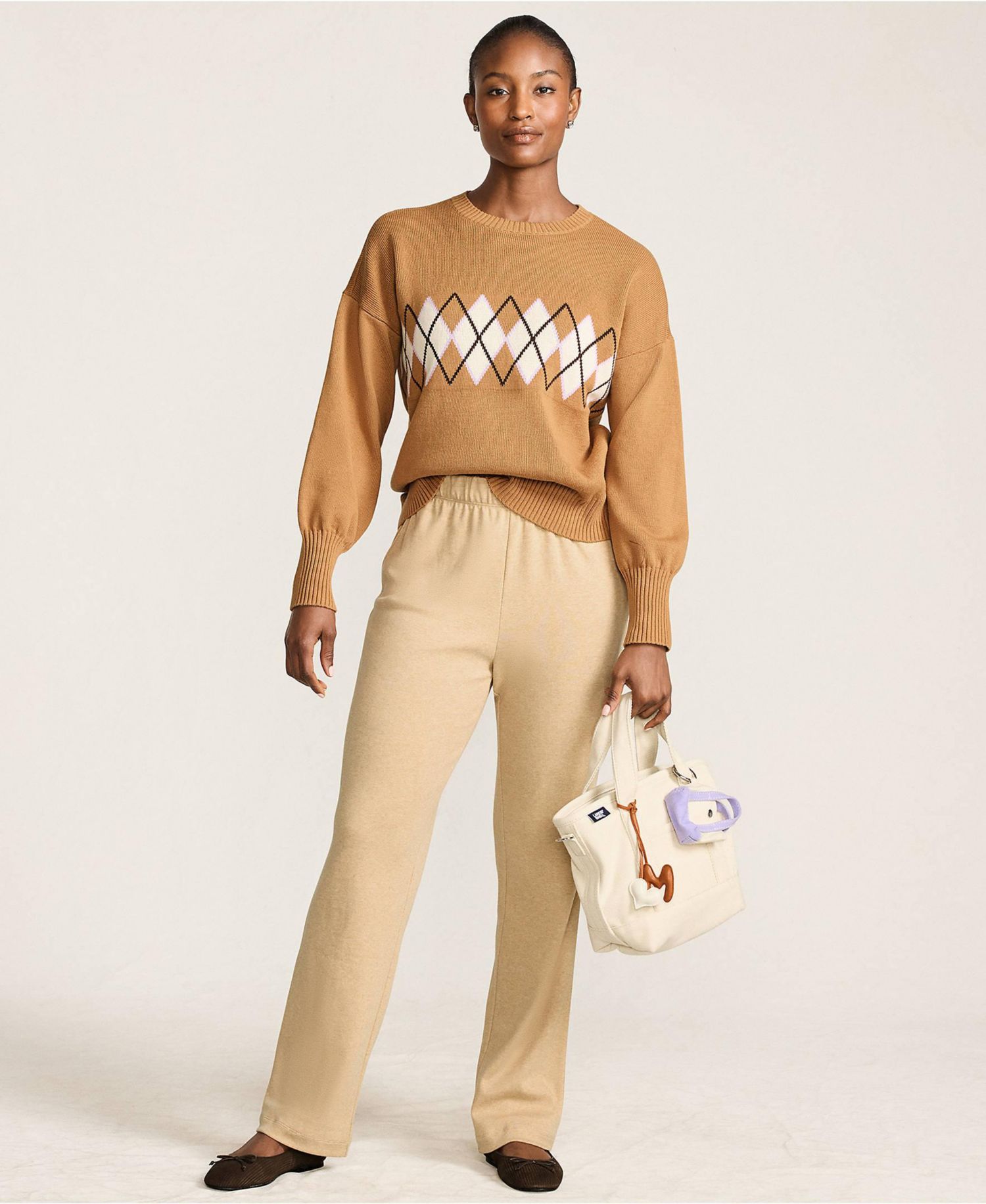 Women's Petite Sport Knit High Rise Pants