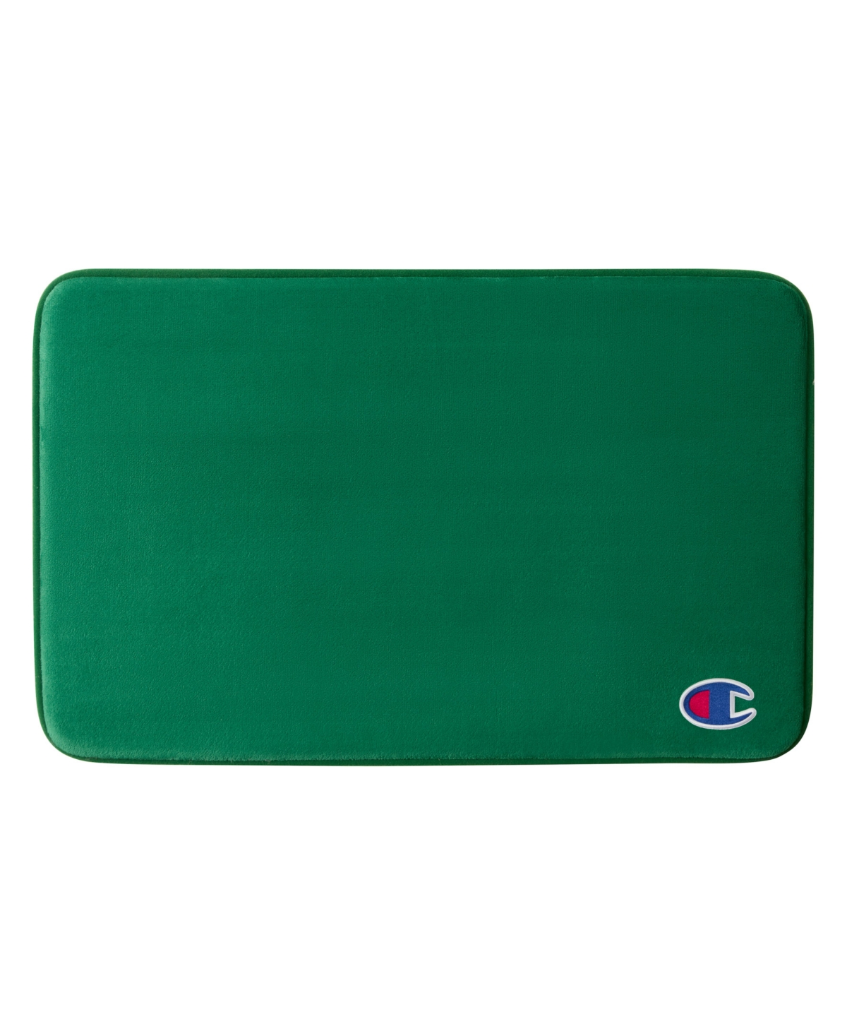 Champion Logo Patch Memory Foam Bath Mat, 20" x 32" - Green