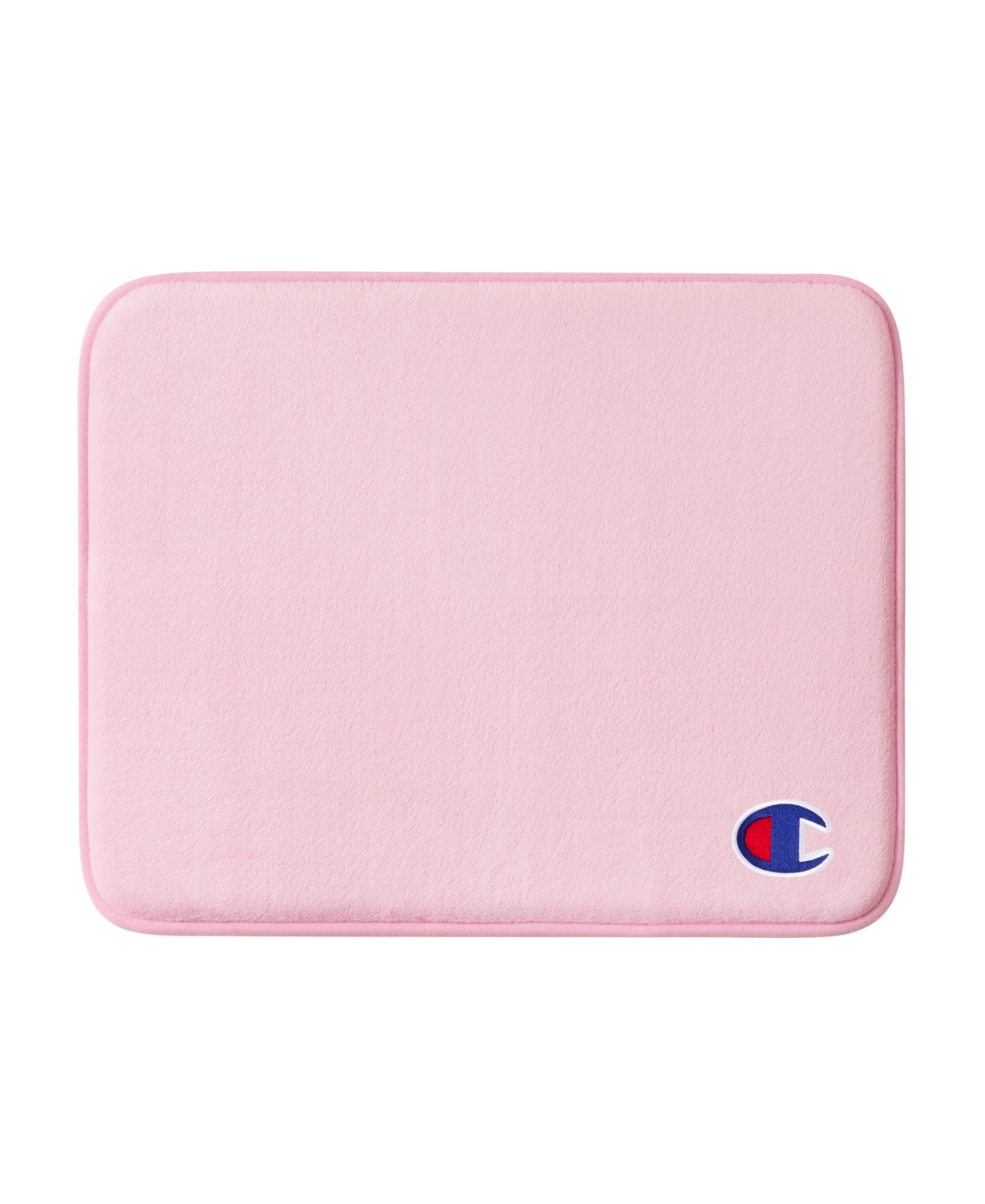 Champion Logo Patch Memory Foam Bath Mat, 17" x 24" - Pink