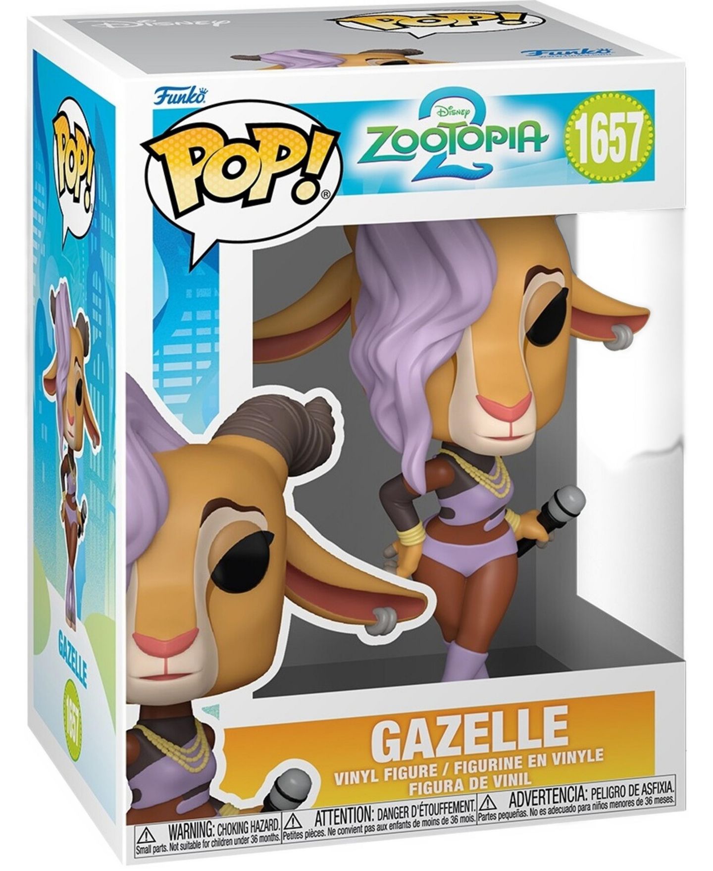 Детская фигурка Funko Pop! Disney: Zootopia 2 - Gazelle 3.6" Vinyl, от 3 лет — фото 2