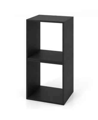 Stackable Storage Cube, Home Cubby Organizer with Anti-toppling Device