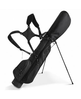 Lightweight 3 Way Golf Stand Bag With Rain Cover 8 Club Capacity 6 Storage Pockets