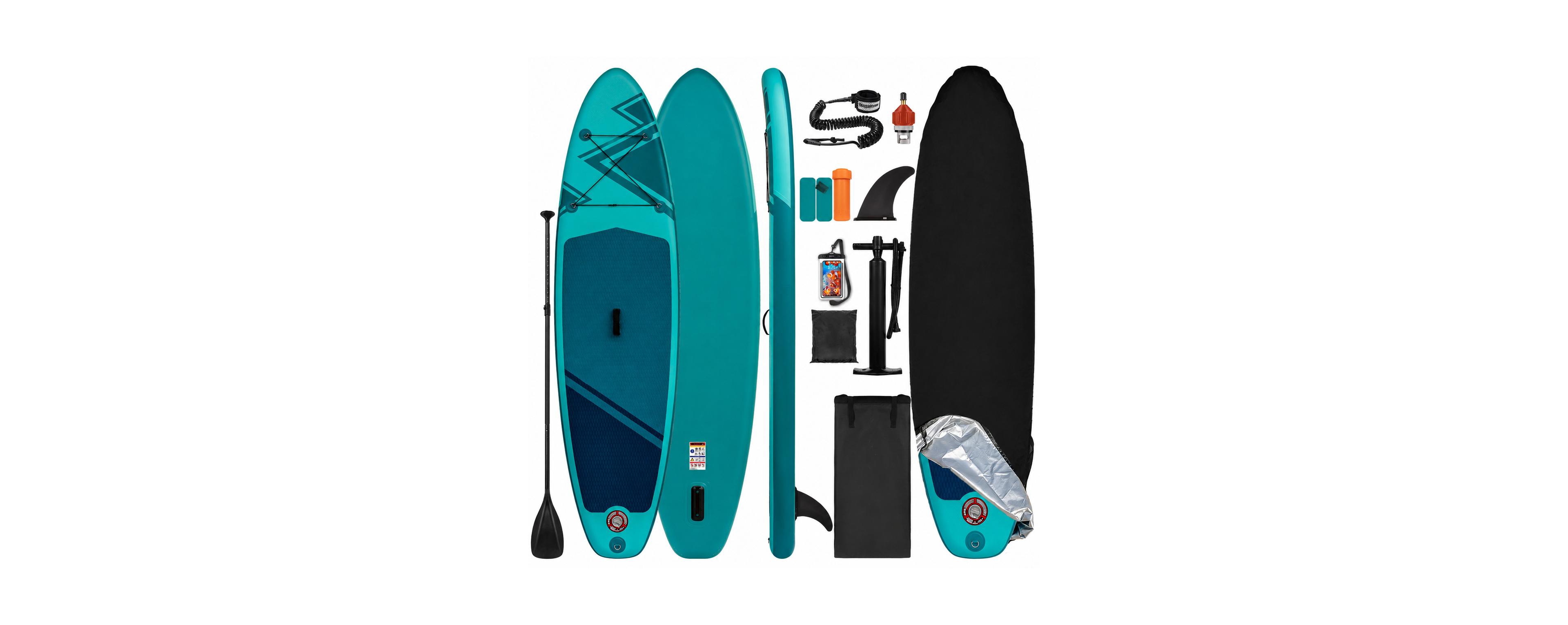 Furlihong Inflatable Stand Up Paddle Board 350lbs Capacity Wide Stable Design Fast Pump Beginner Friendly