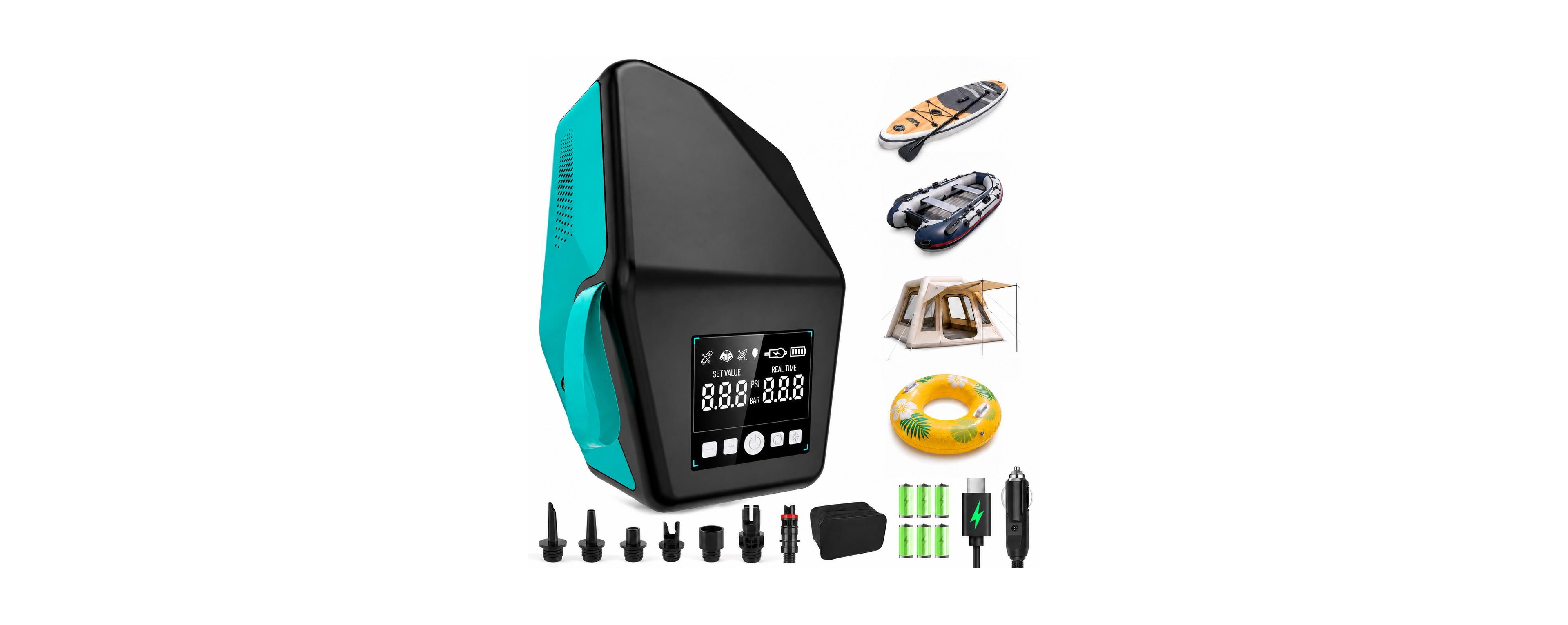 Furlihong Rechargeable Cordless Sup Pump 20 Psi 4 Modes Dual Inflation Deflation Led Light