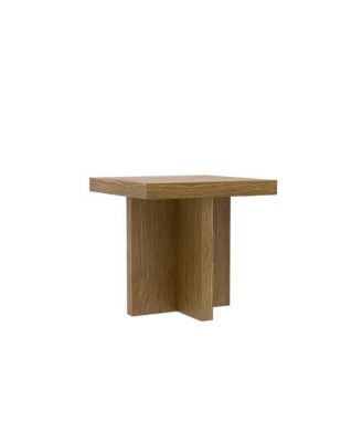 Oak End Table with Modern Rustic Design and Sturdy Wood Construction