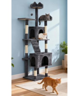 Cat Tree for Large Cat 74",Tall Cat Tower for Indoor Cats , Sturdy Heavy Duty House for Adult Big Cats