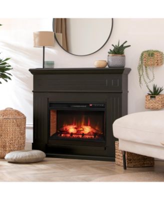 26" Electric Fireplace Insert, 3-Level Flame 6H Timer, 1400W 4777 BTU 400 Sq Feet