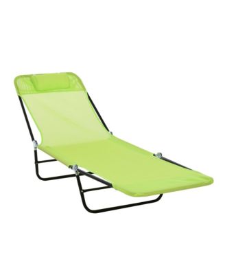Outdoor Chair, Folding Design, Headrest for Camping, Travel and Outdoor Activities