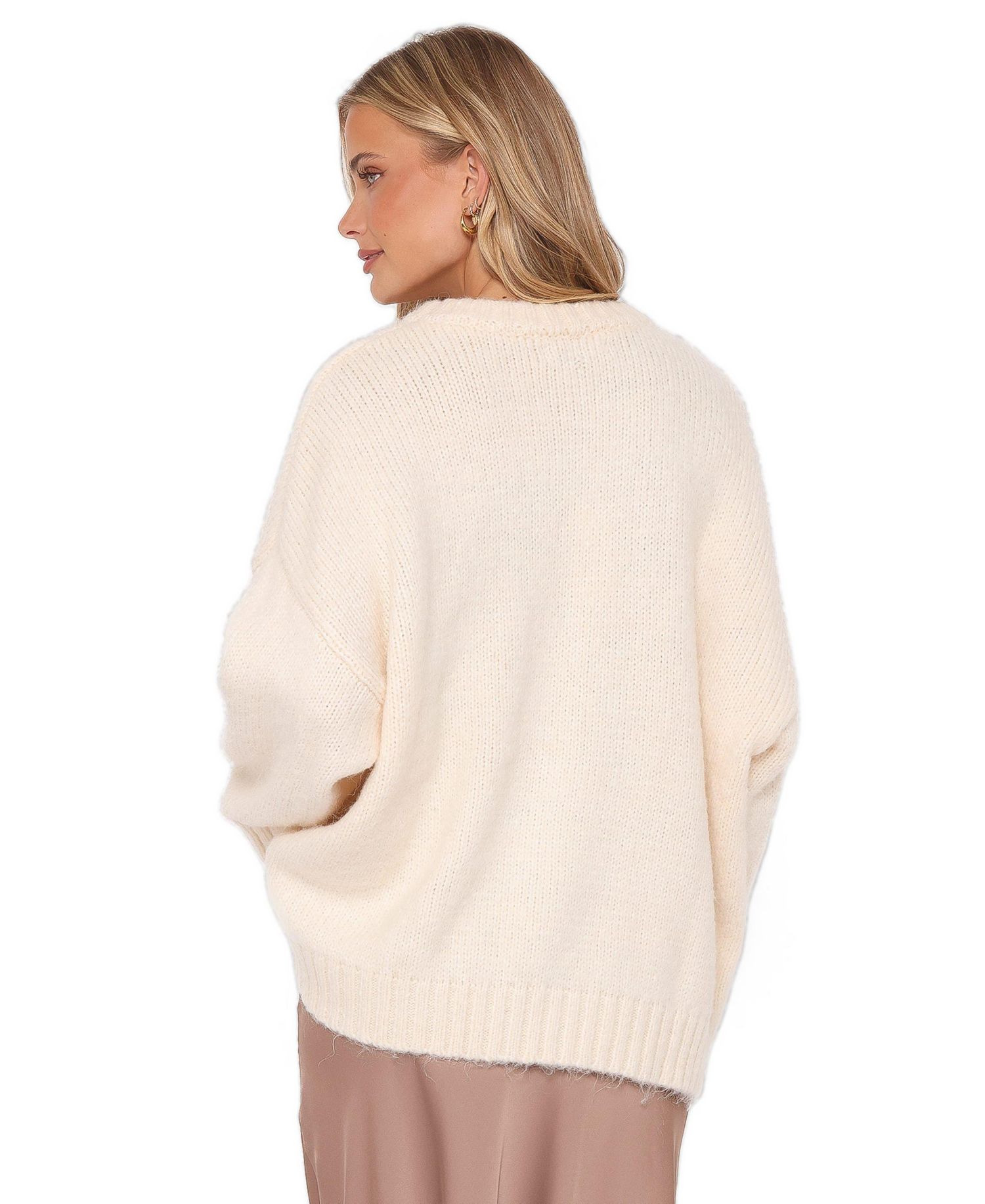 Women's Lloyd Long-Sleeve Crewneck Oversized Knit Sweater