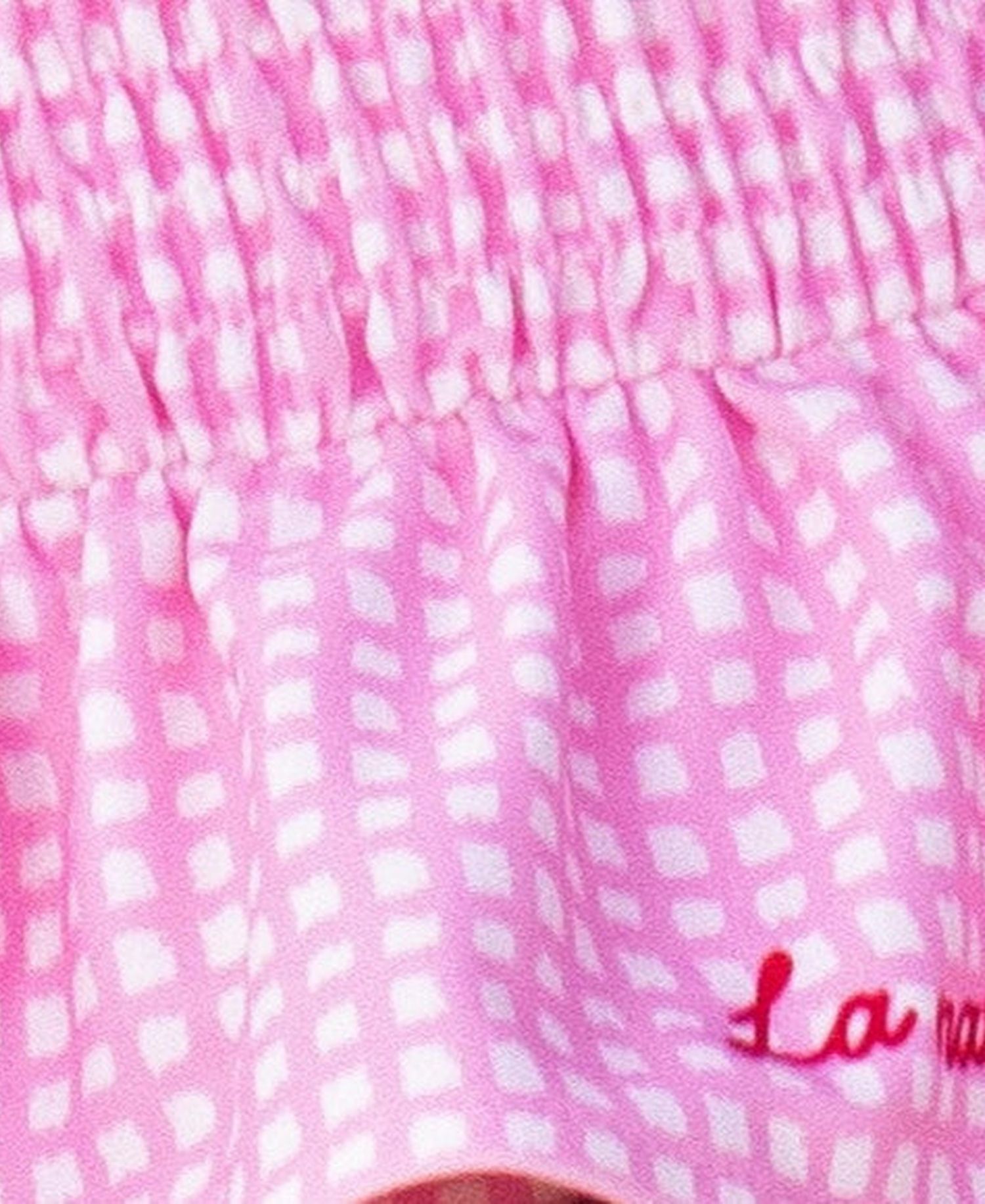 Girls' 4-16 Gingham-Check Tie-Shoulder-Strap One-Piece Swimsuit