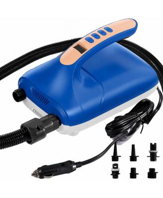  12V Portable Electric Inflator Deflator 20PSI High Pressure For Inflatable Boats Kayaks Mattresses